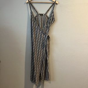 Vintage Fendi Terry Zucca Wrap Dress - Size 48